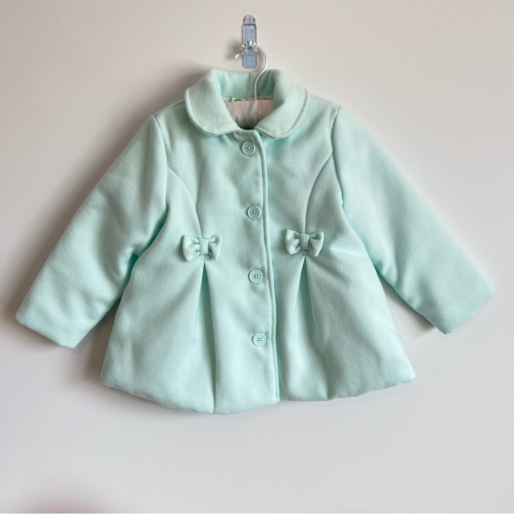 Light Turquoise Kids Spring Pea Coat | Little Me | 4T